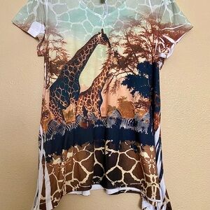 Ladies Safari Adventure with rhinestone embellishments- loose, flowy and fun!!!